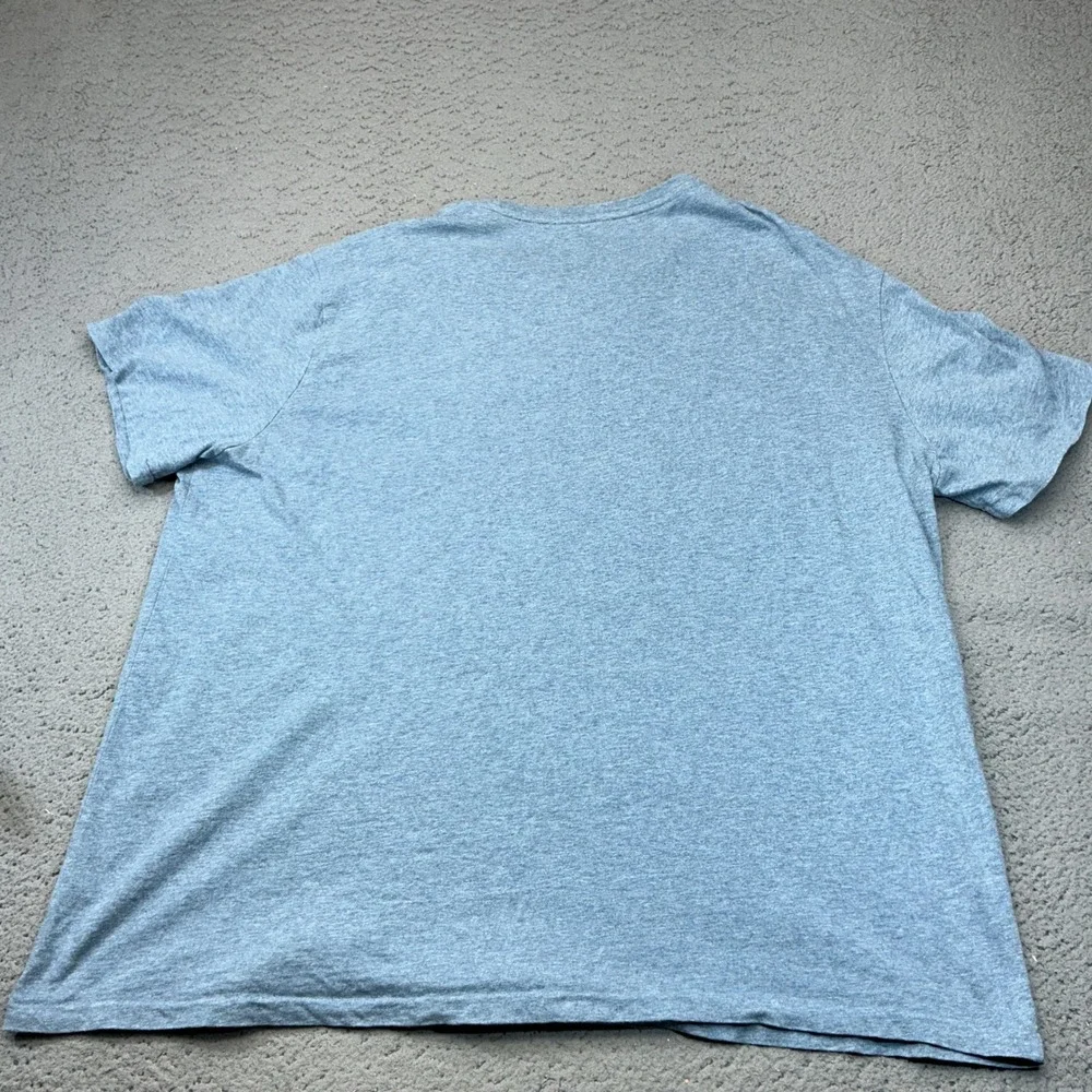Polo Ralph Lauren T-Shirt Mens XXL Blue Heathered Pony Logo Short Sleeve